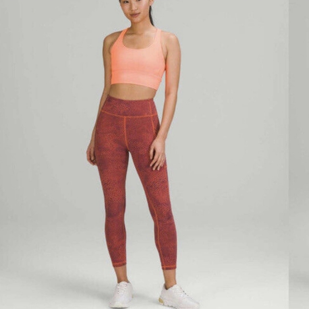 LULULEMON | Women's Vintage Orange Invigorate Cackle Glaze High-Rise Leggings